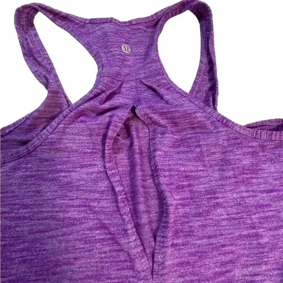 Lululemon Purple Split Back Tank Top Size 2 - Picture 7 of 8